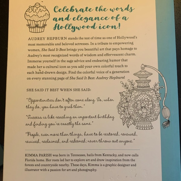 Audrey Hepburn inspired colouring book - Picture 4 of 4